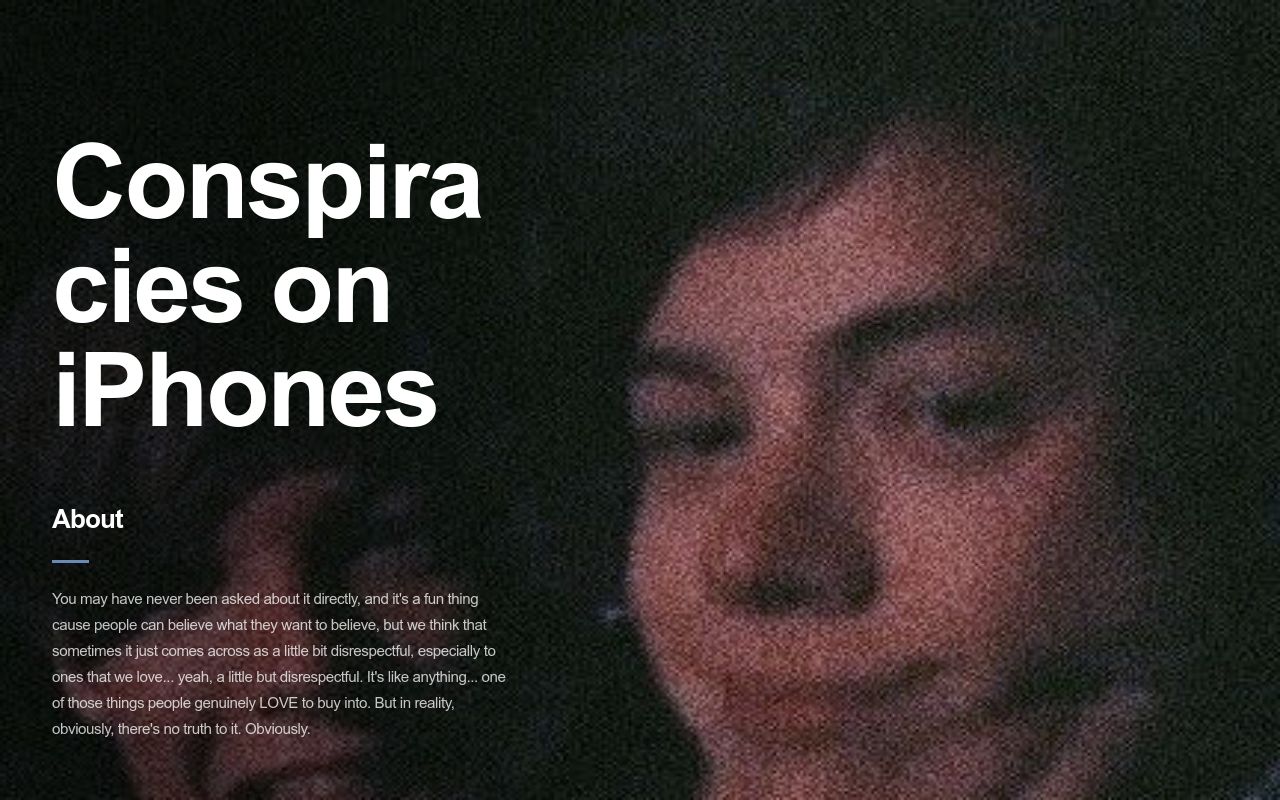 Carrd profile picture for @conspiracies